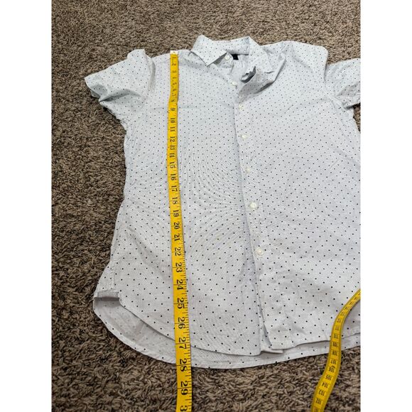 Bonobos Stretch Tailored Fit Mens Polka Dot Shirt Sz M Short Sleeve Button Up - Picture 8 of 8